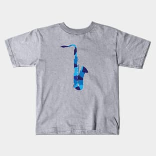 Blues Sax - Abstract Kids T-Shirt